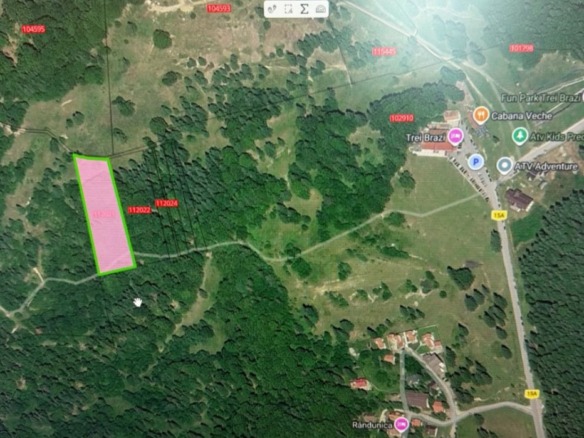 Vând teren 6600mp la Trei Brazi, Râșnov-Predeal