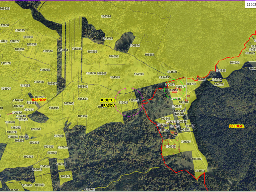 Vând teren 6600mp la Trei Brazi, Râșnov-Predeal